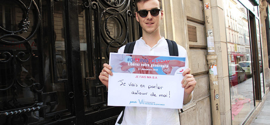 La Fondation Vaincre Alzheimer rejoint le Giving Tuesday pour sa première édition française !